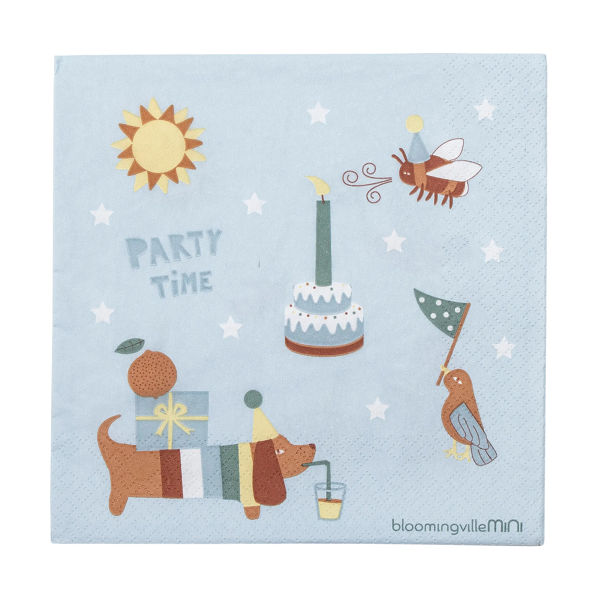 Charlie servietter 33x33 cm 20-pak, Blue Bloomingville