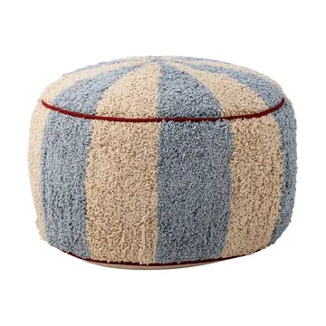 Charoline siddepuf Ø44 cm - Blå-hvid-rød - Bloomingville