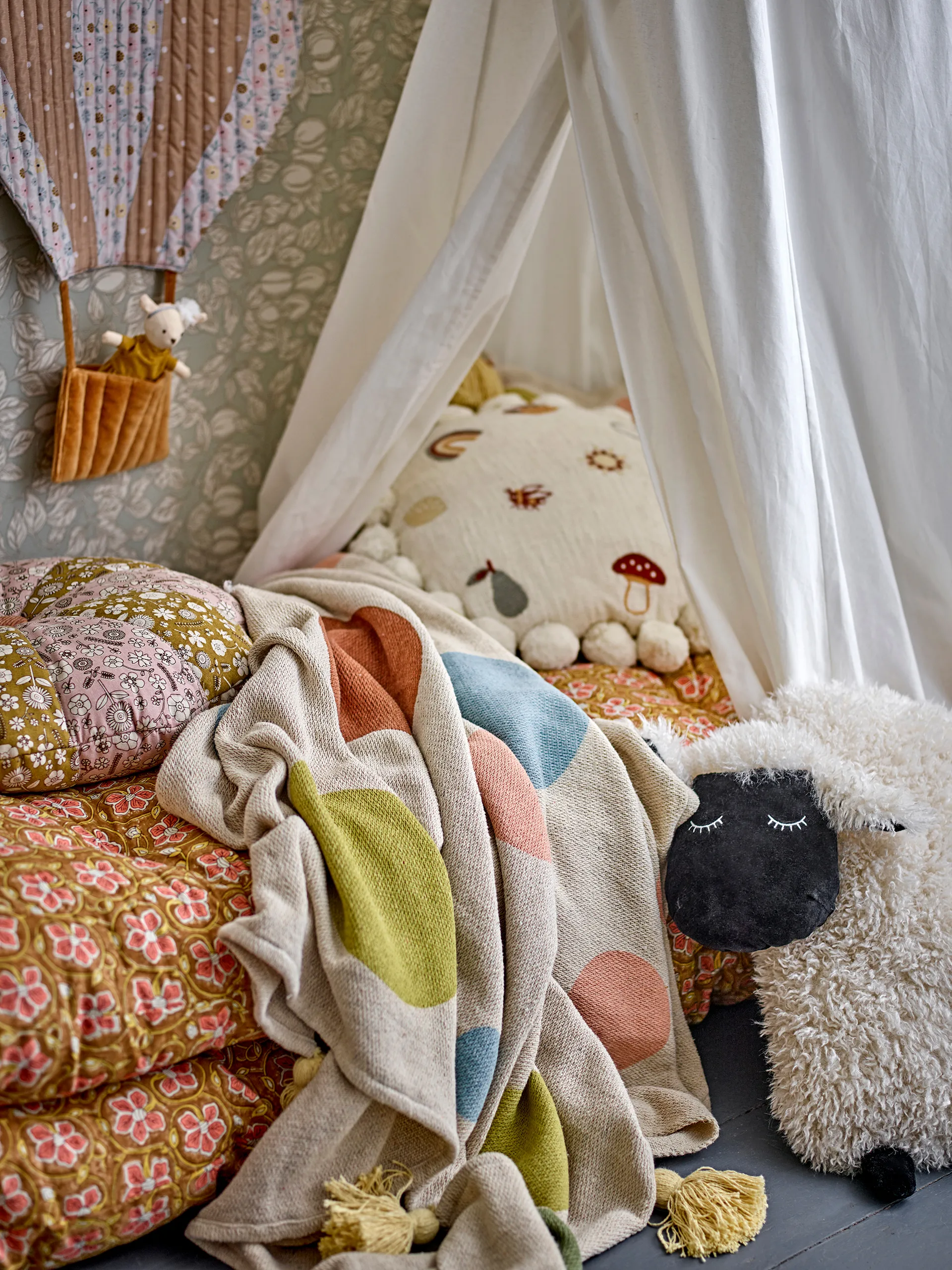 Clennie plaid 130x160 cm, Natur Bloomingville