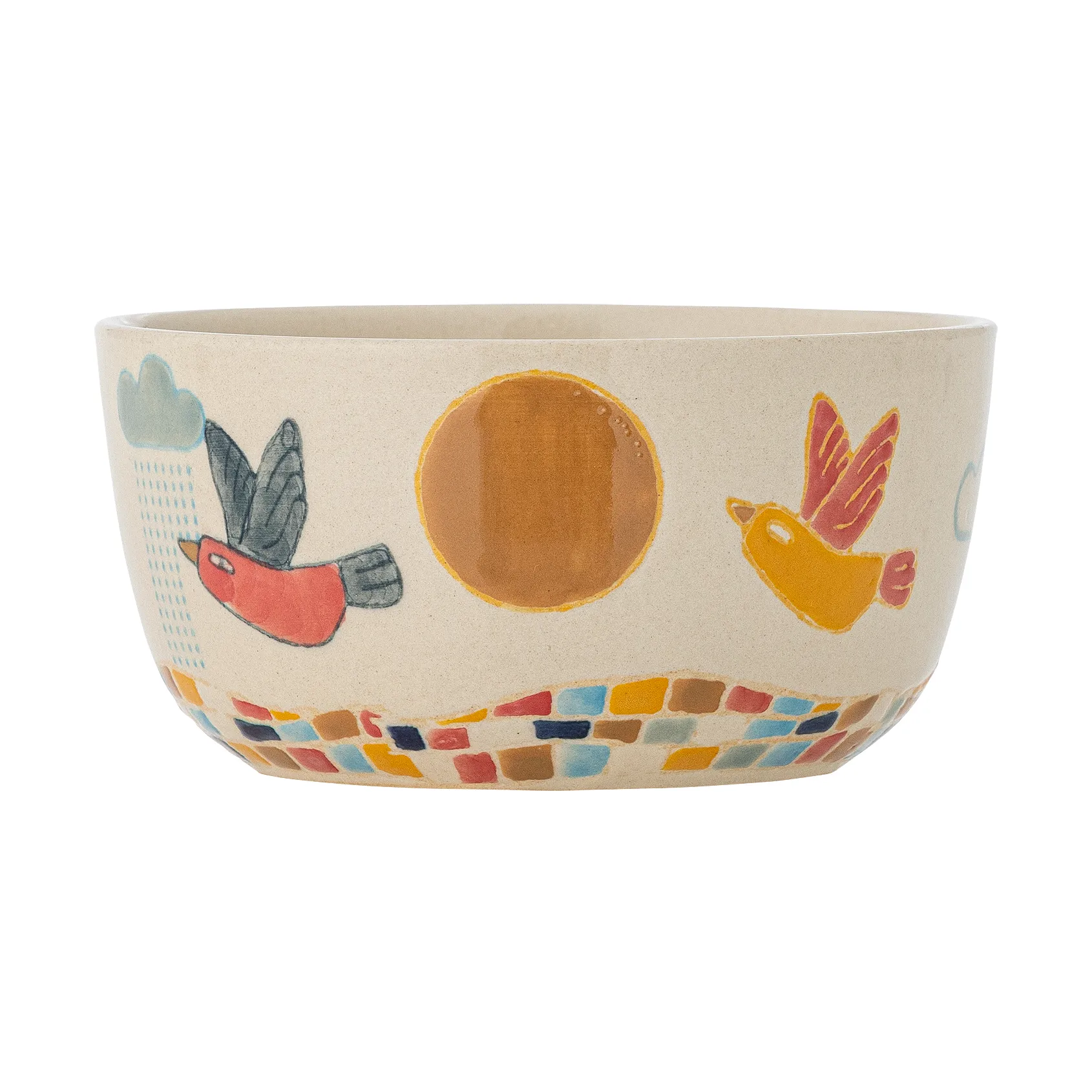 Colorine skål Ø12 cm, Natur Bloomingville