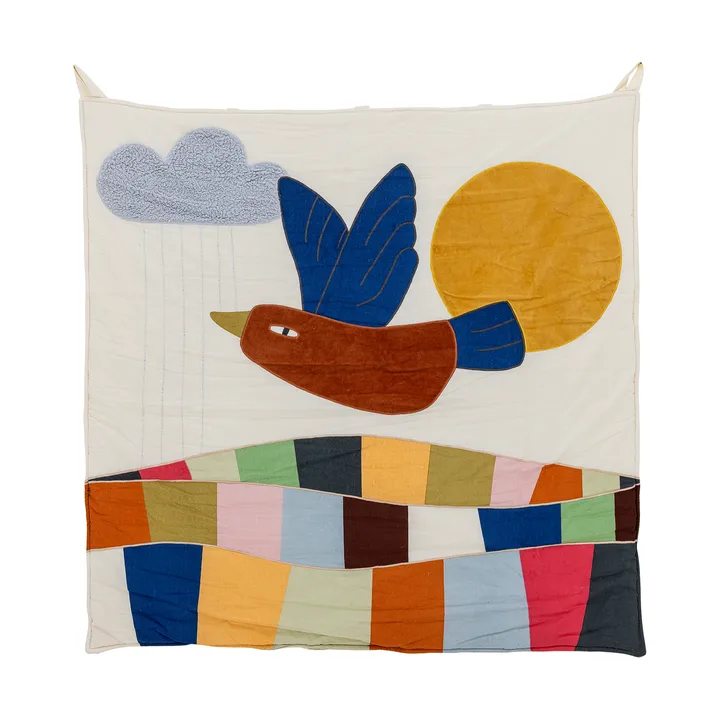 Colorine vægdekoration bomuld 101x101 cm - Natur - Bloomingville