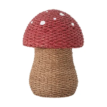 Corintha opbevaringskurv med låg Ø43x61 cm - Rød - Bloomingville