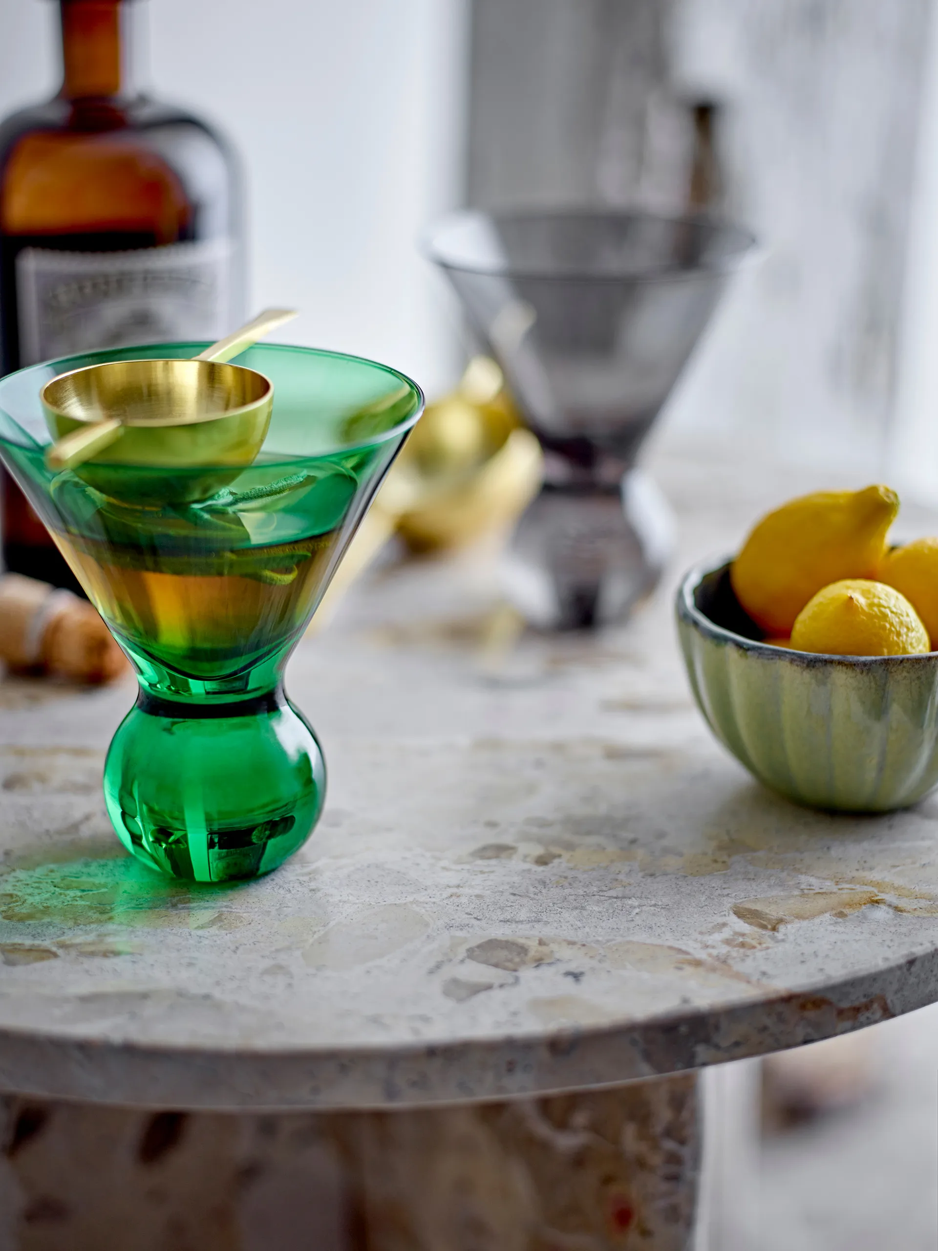 Corliss cocktailglas 4 pak, Grøn Bloomingville