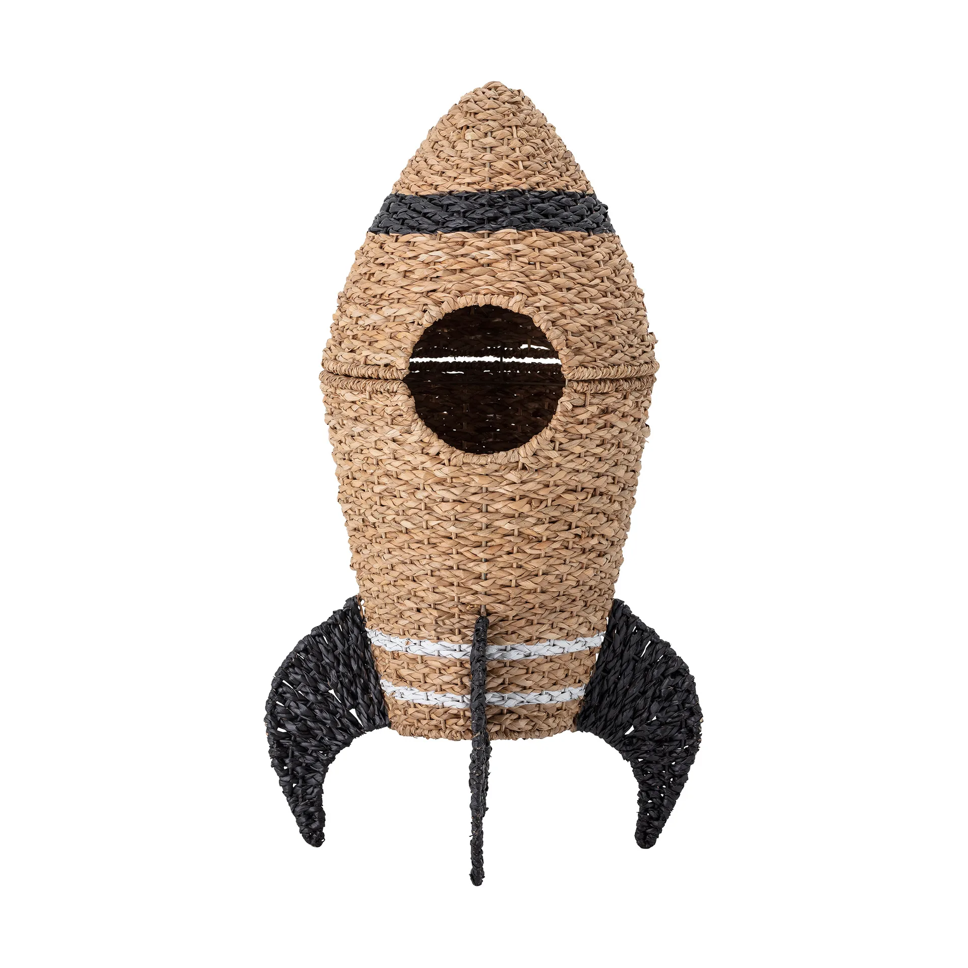 Cosmina opbevaringskurv med låg 68,5xØ40 cm, Natur Bloomingville