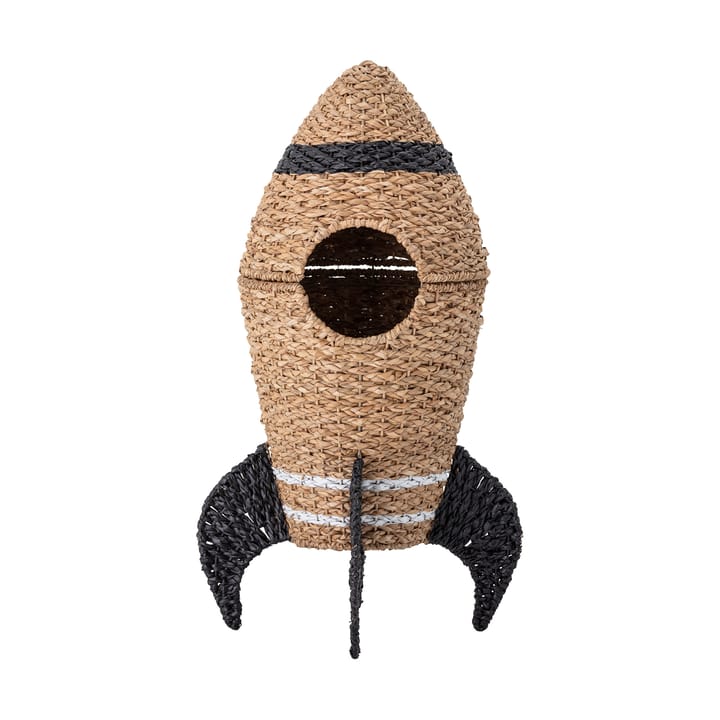 Cosmina opbevaringskurv med låg 68,5xØ40 cm, Natur Bloomingville