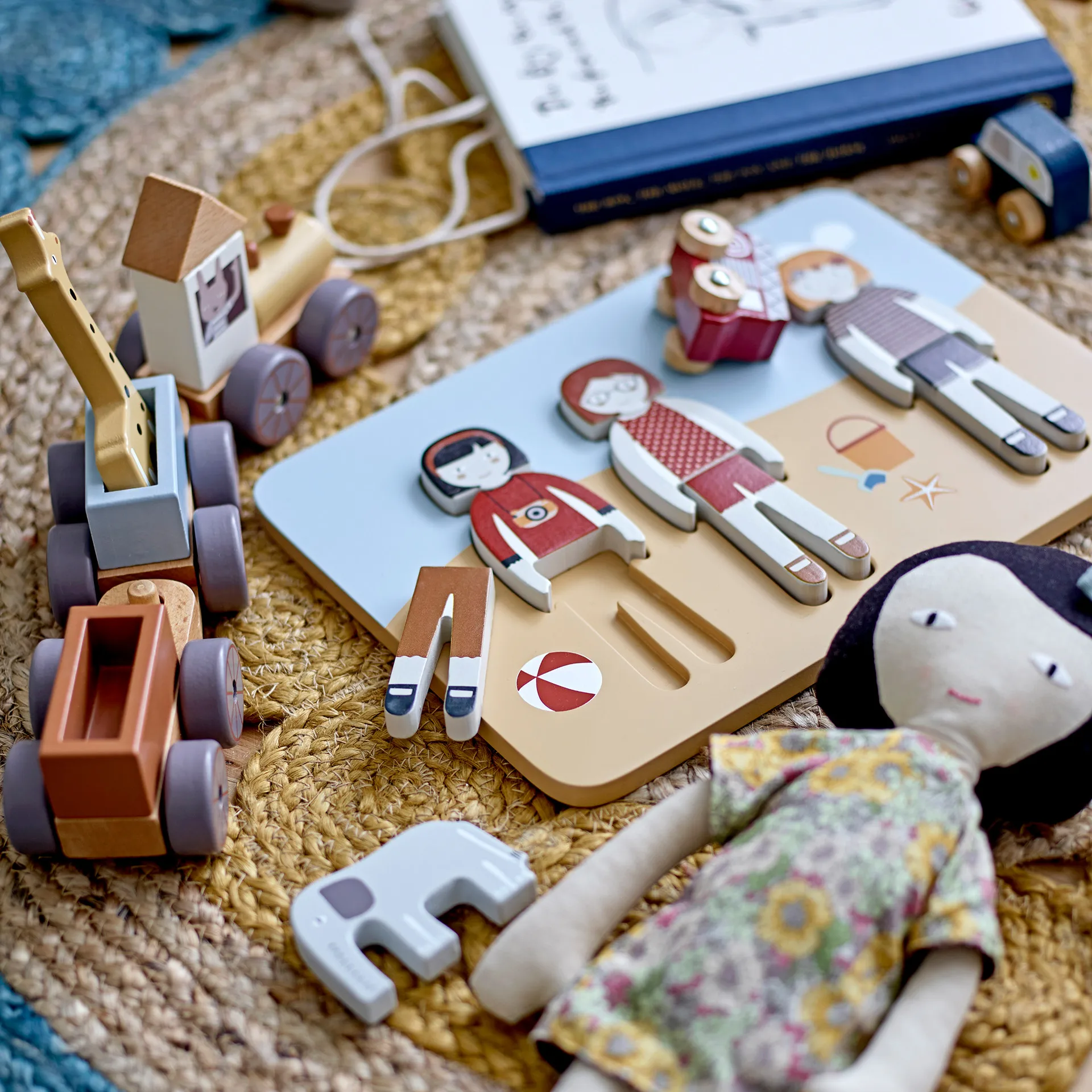 Coty træklegetøj tog, Multi Bloomingville