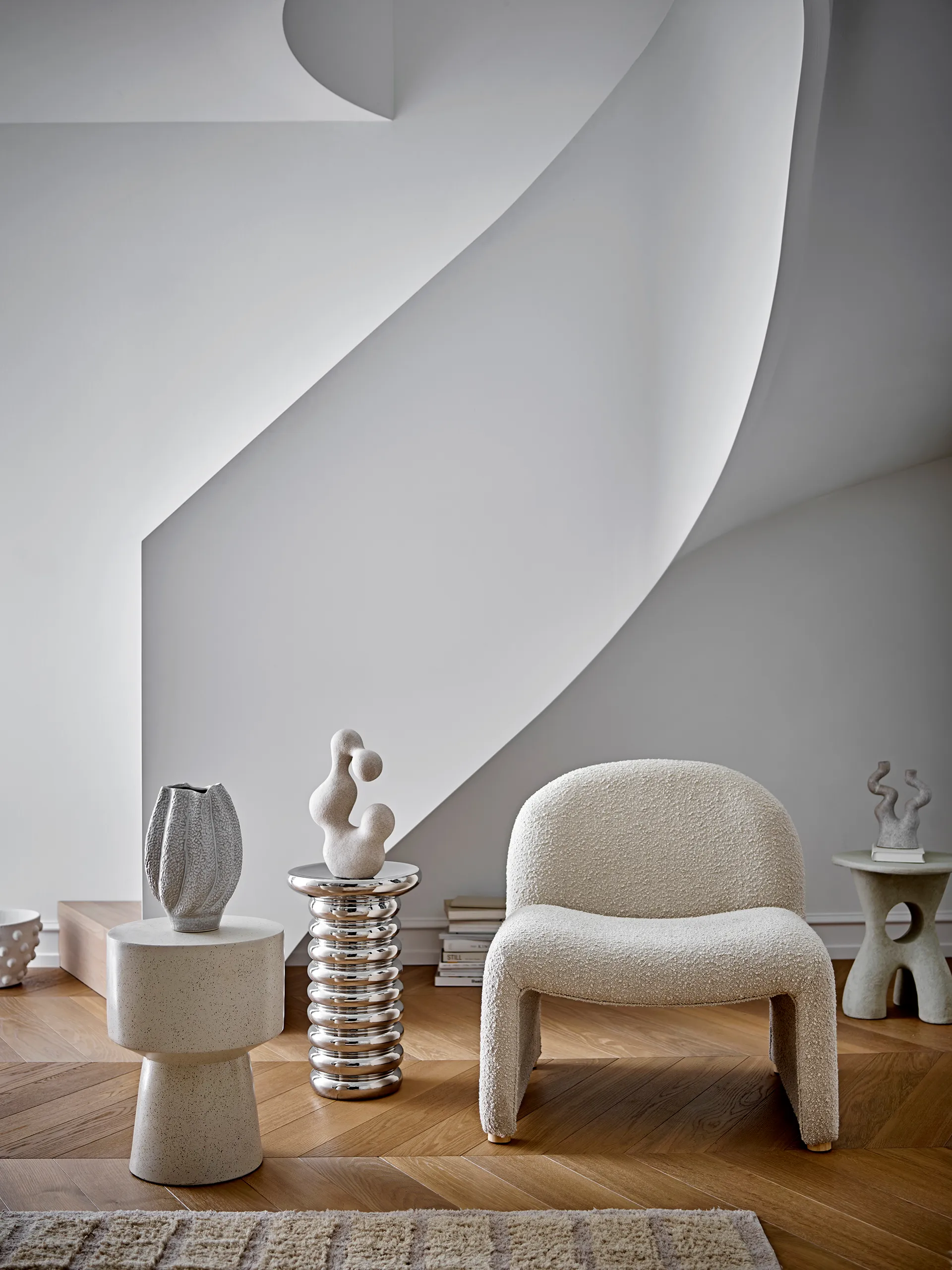 Cove vase 28 cm, Hvid Bloomingville