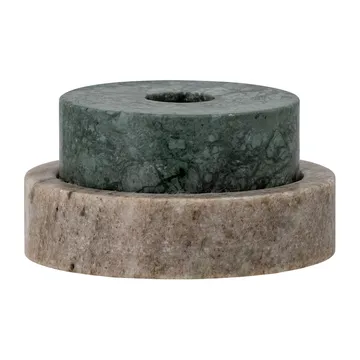 Dalin lysestage Ø10 cm - Grøn marmor - Bloomingville