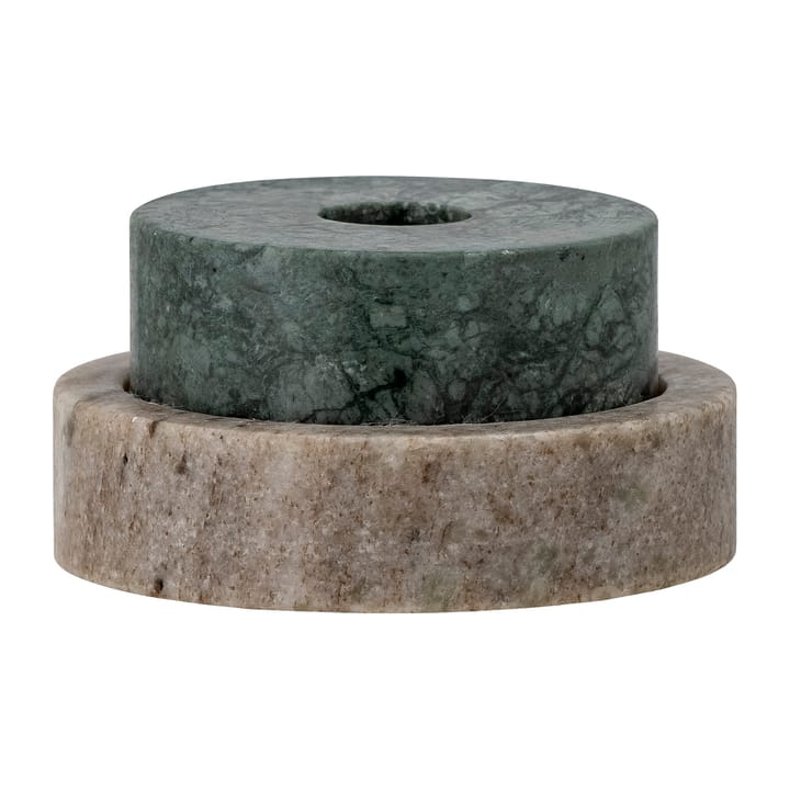 Dalin lysestage Ø10 cm, Grøn marmor Bloomingville