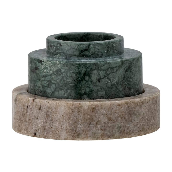 Dalin lysestage Ø10 cm, Grøn marmor Bloomingville