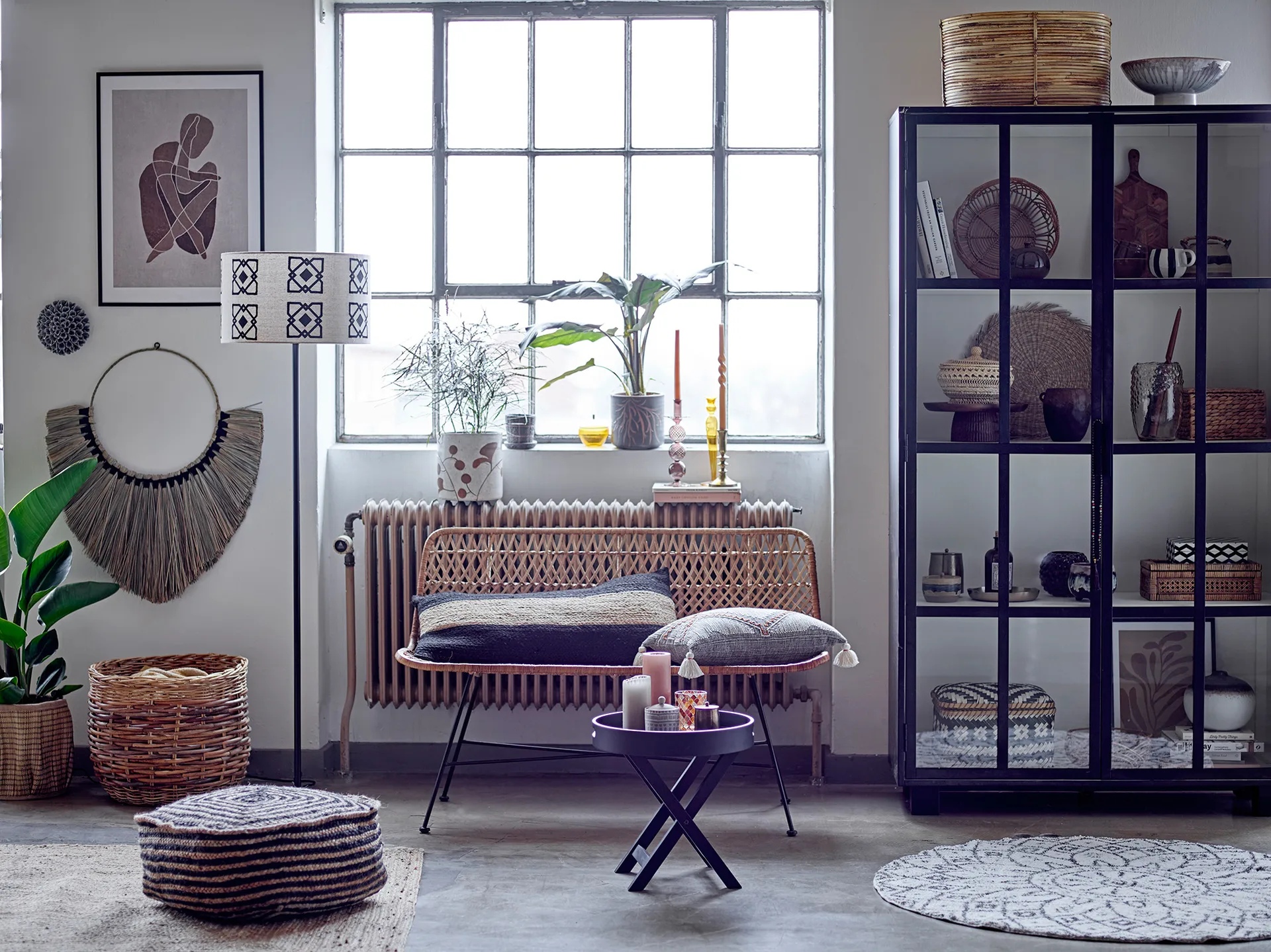 Dara lysestage 27 cm, Gul Bloomingville