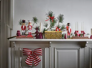Darren nøddeknækker juledekoration - Rød, 3 dele, 25 cm - Bloomingville