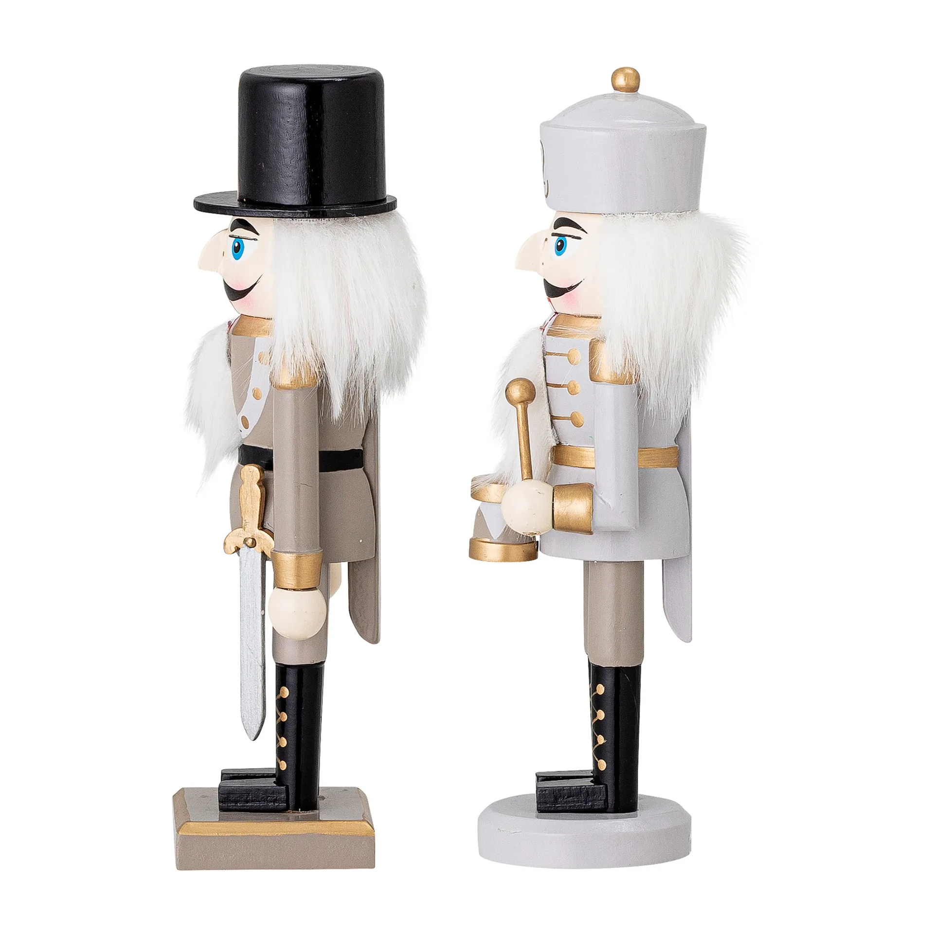 Darren Nøddeknækkeren dekoration 20,5 cm 2 dele, Gold Bloomingville