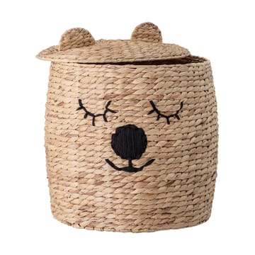 Dolma opbevaringskurv med låg 50xØ42 cm - Natur - Bloomingville