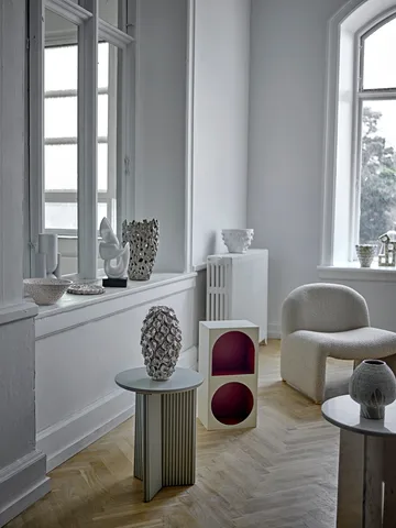 Edith sidebord Ø40 cm - Hvid - Bloomingville