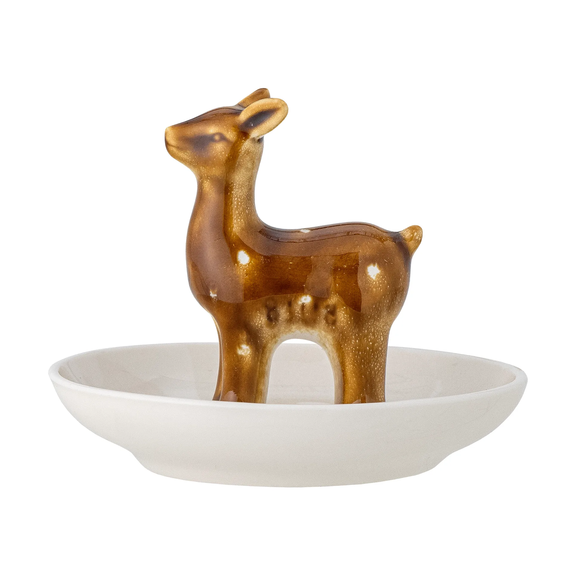 Eli skål Ø11 cm, Hvid-messing Bloomingville