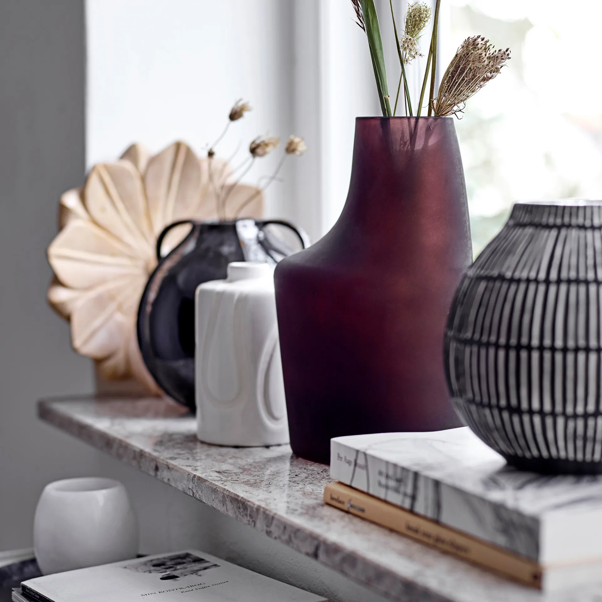 Elice vase stentøj 13 cm, Hvid Bloomingville