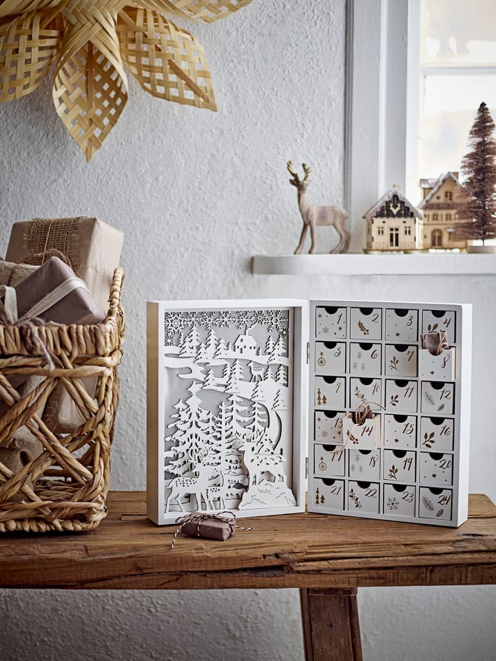Elimar kalender med belysning, Hvid Bloomingville