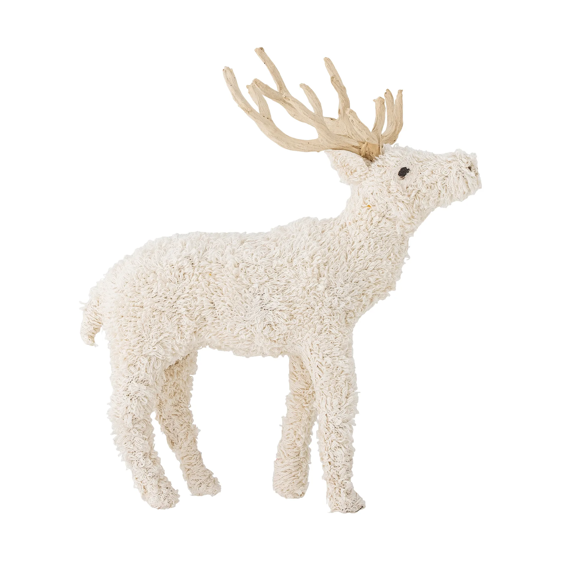 Elmo hjort dekoration 33 cm, Hvid Bloomingville