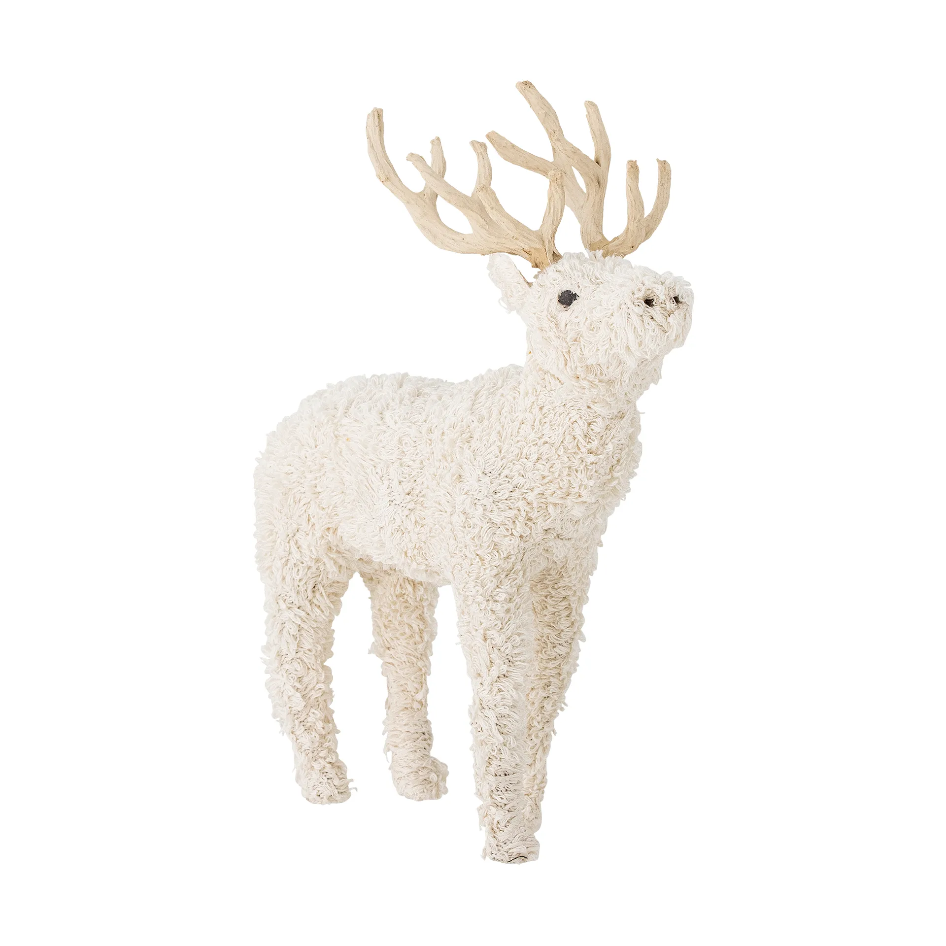Elmo hjort dekoration 33 cm, Hvid Bloomingville