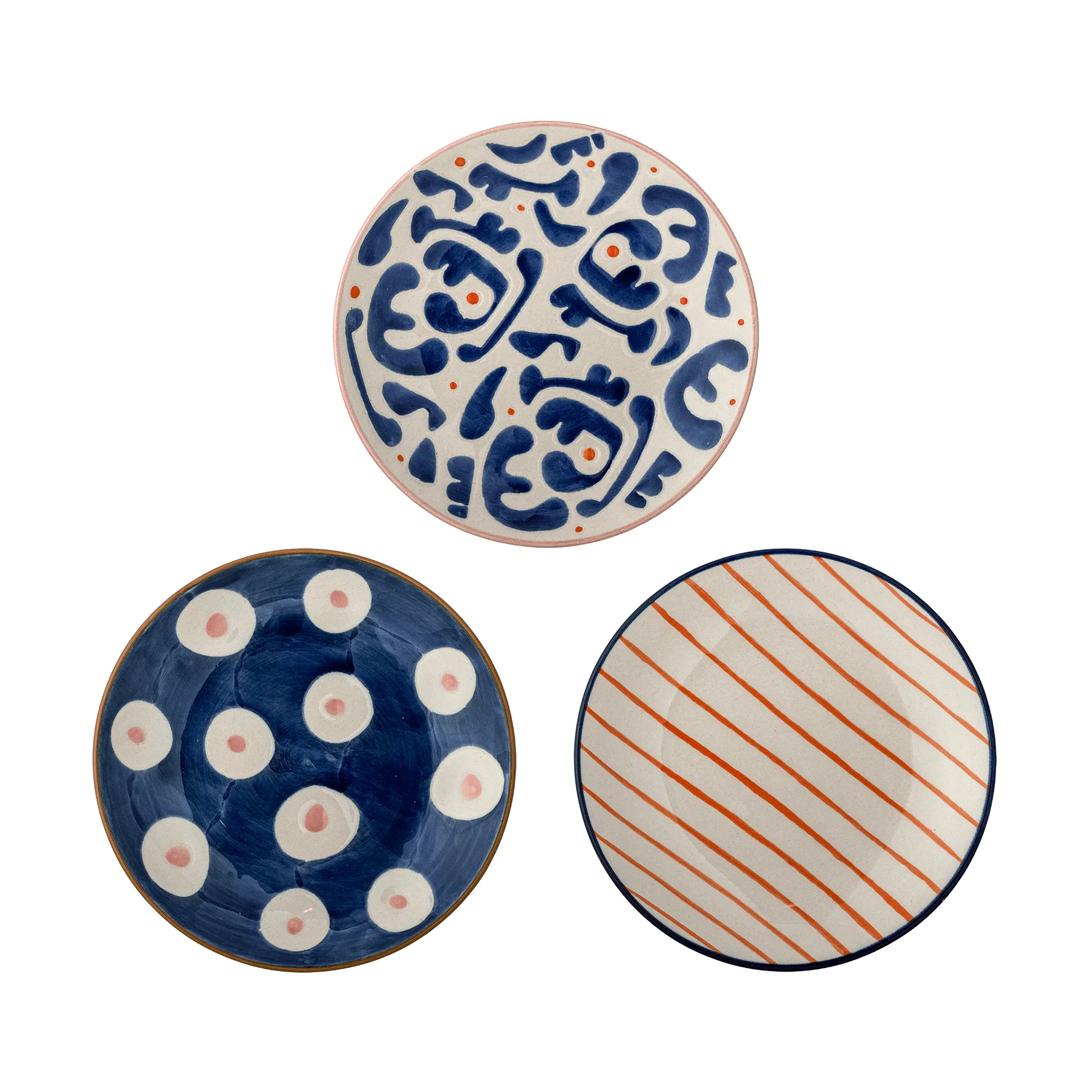 Eviaya tallerken, Multi, 3 dele Bloomingville