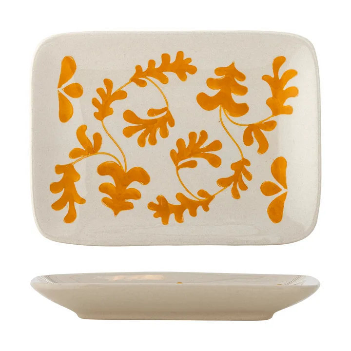 Fauni desserttallerken - Gul, 15x11,5 cm - Bloomingville