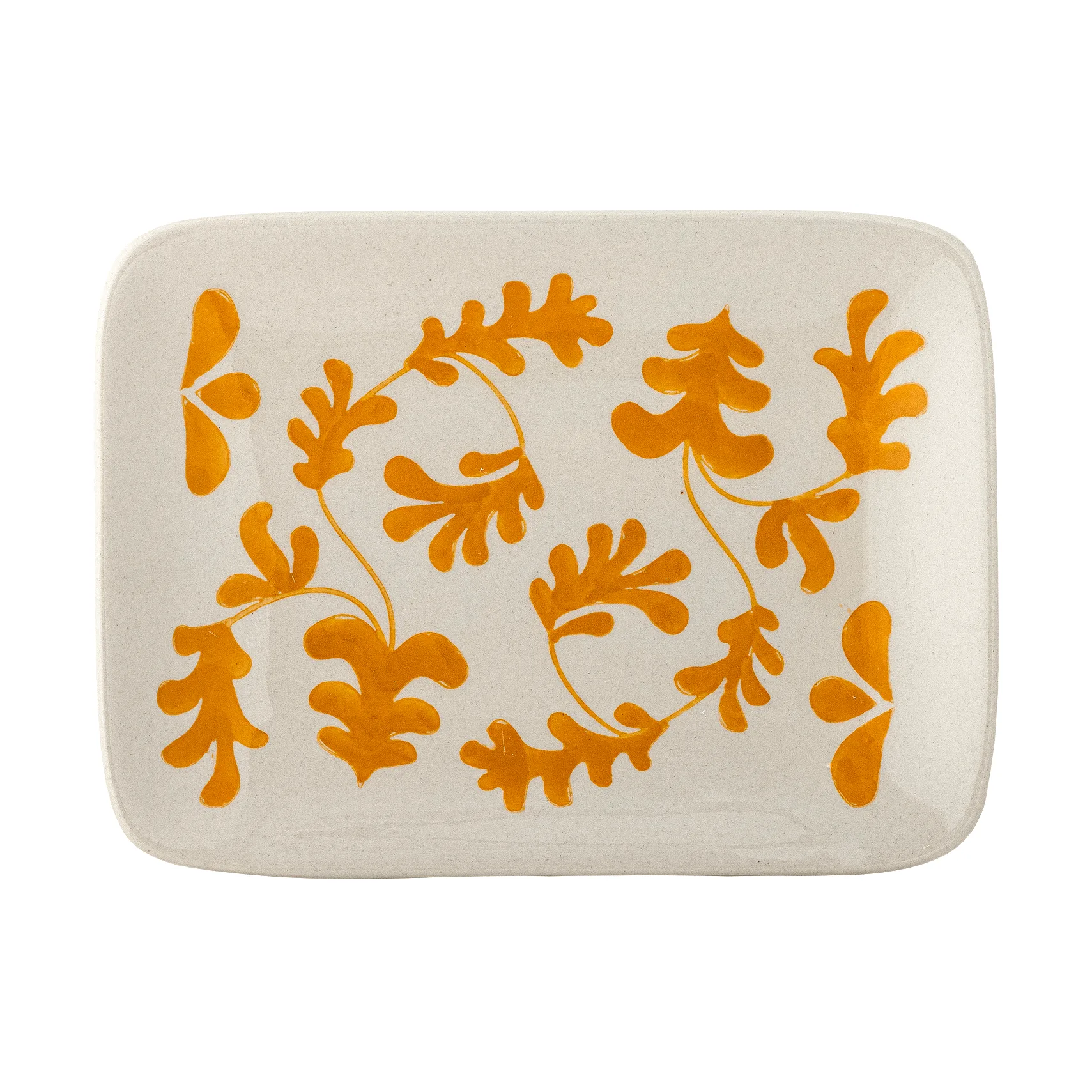 Fauni desserttallerken, Gul, 15x11,5 cm Bloomingville