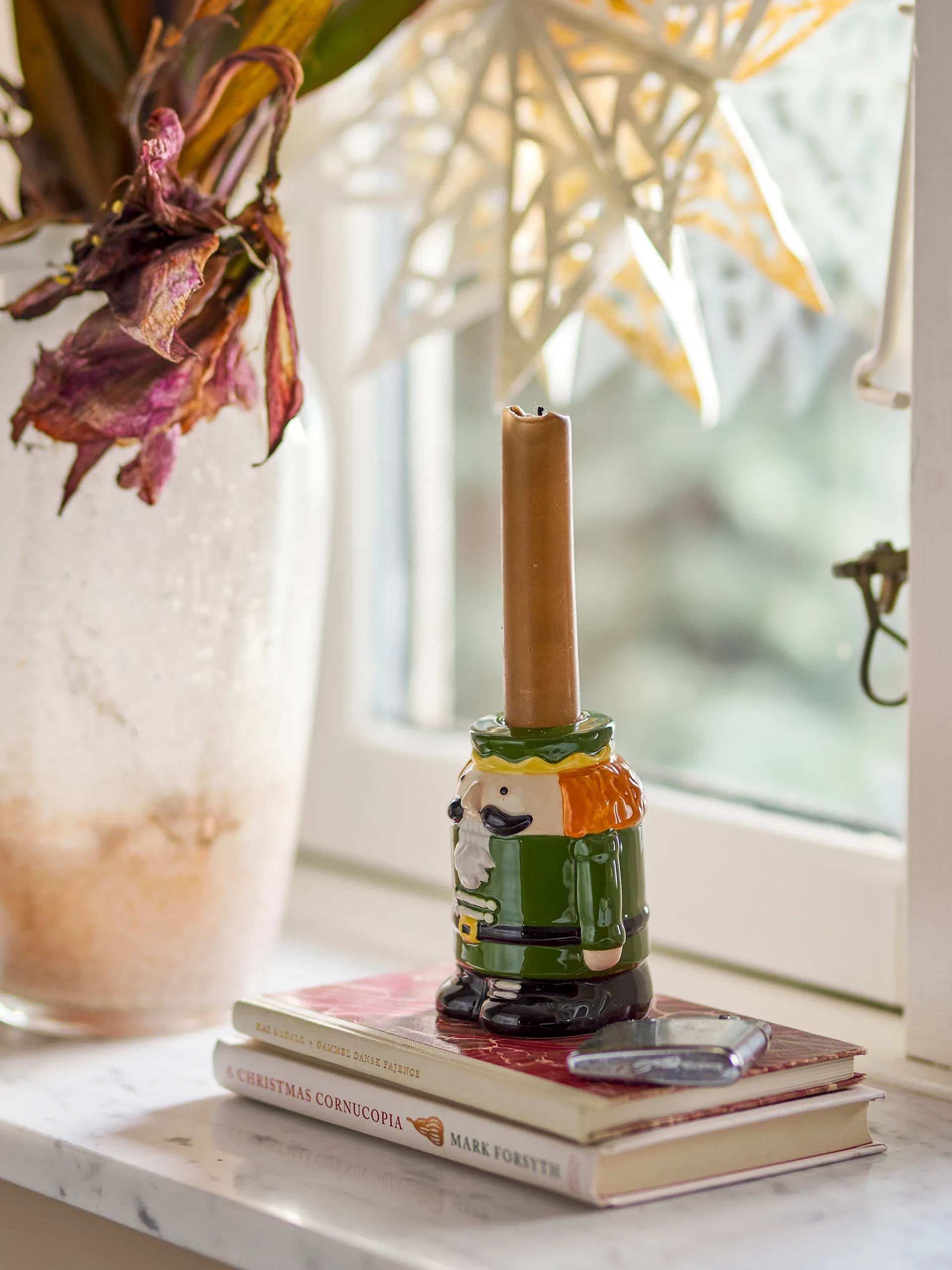 Feast fyrfadslysestage 9 cm, Grøn Bloomingville