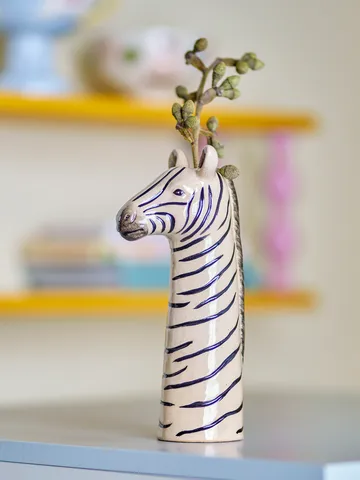 Feodor vase 6,5x21 cm - Hvid - Bloomingville