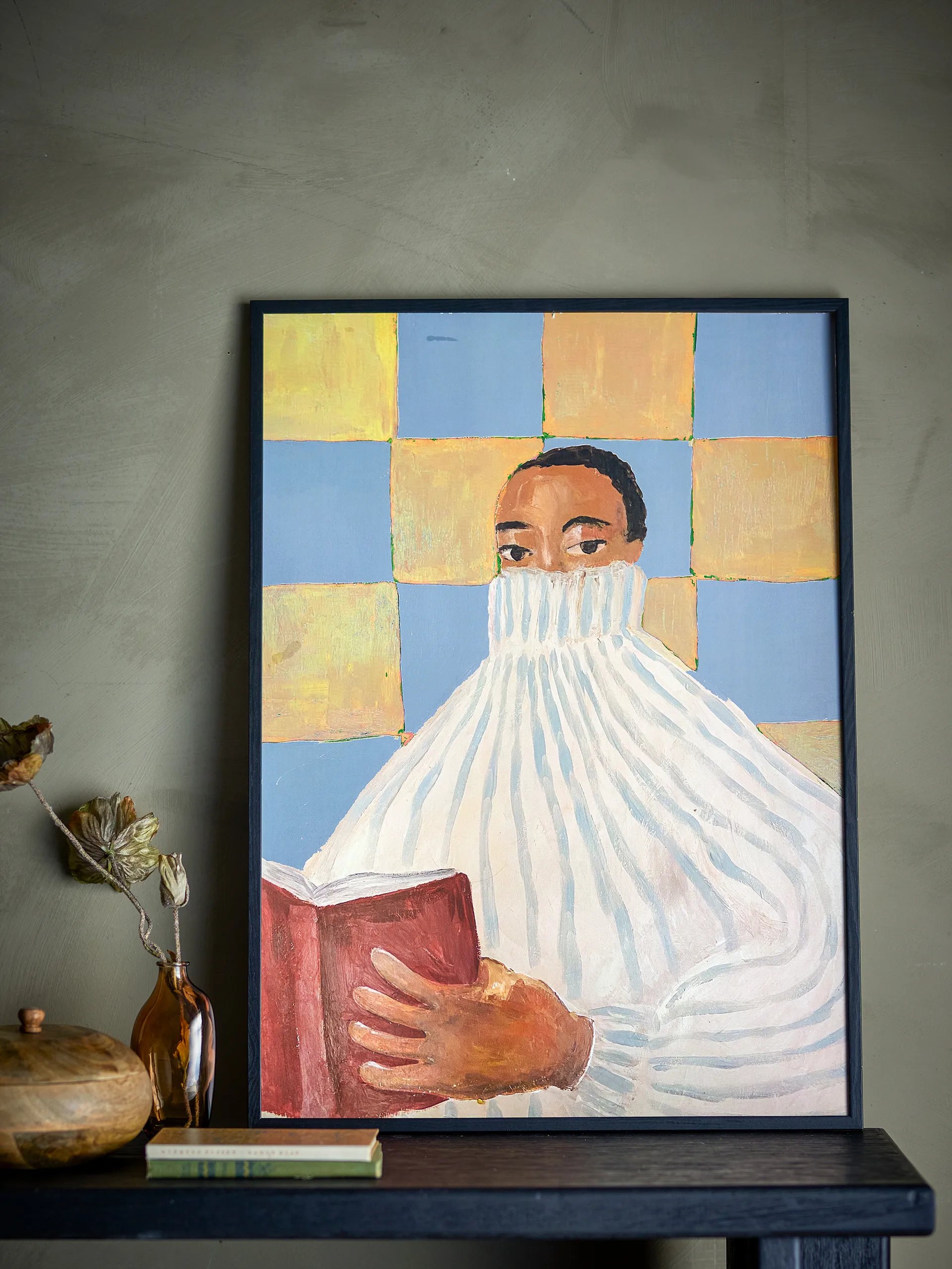 Filicia plakat med ramme 52x72 cm, Sort ram Bloomingville