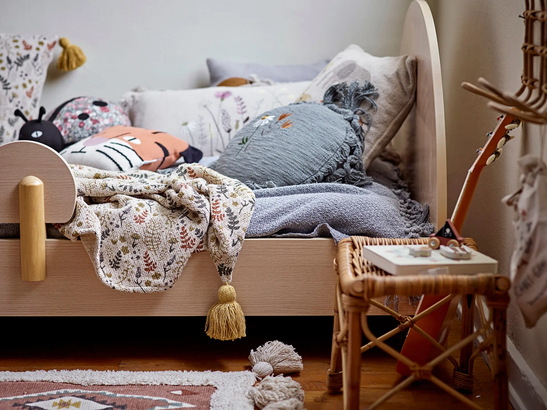 Filipa tæppe 130x160 cm, Gul Bloomingville