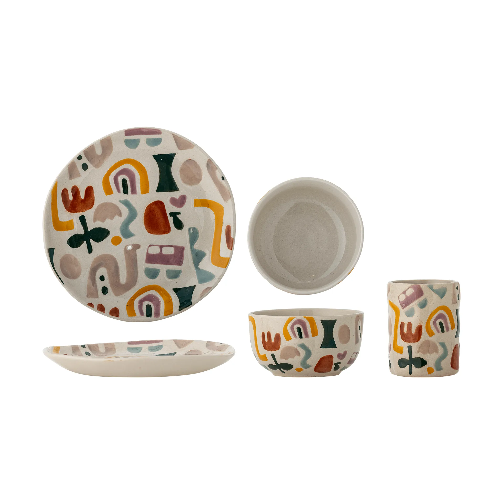 Filur servicesæt, Multi, 3 dele Bloomingville