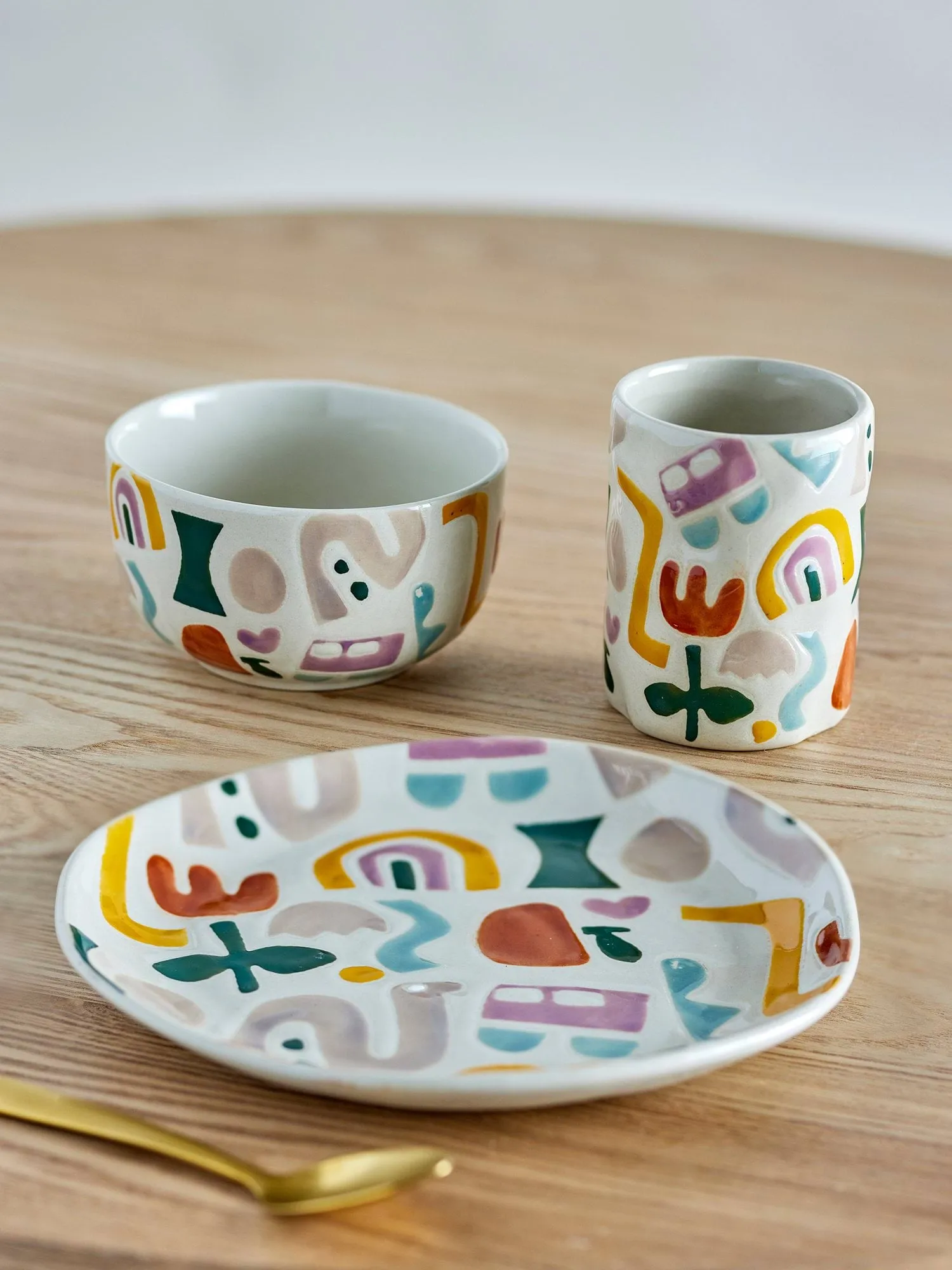 Filur servicesæt, Multi, 3 dele Bloomingville