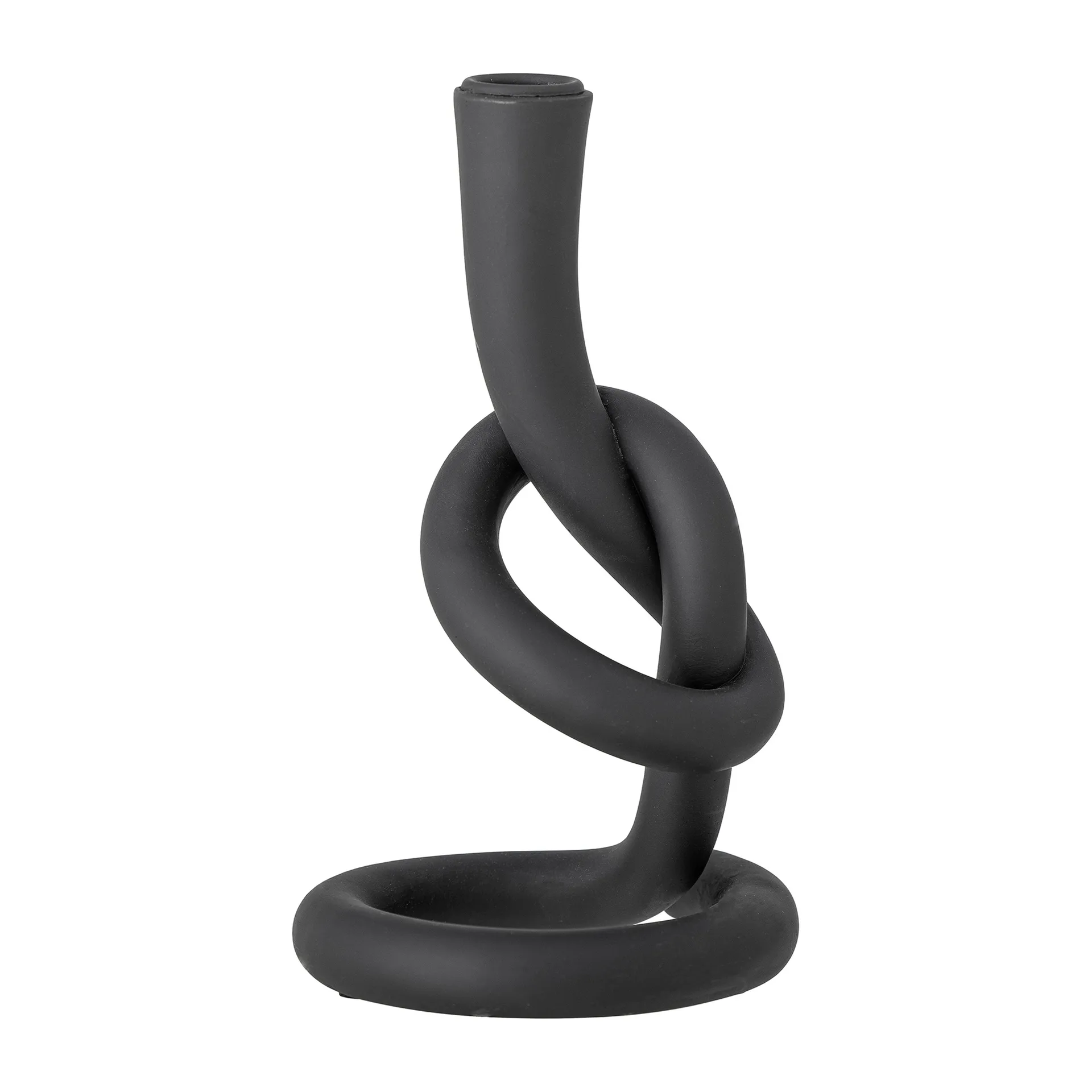 Flikka lysestage 21,5 cm, Sort Bloomingville
