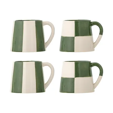Floki krus - Green, 4 dele - Bloomingville