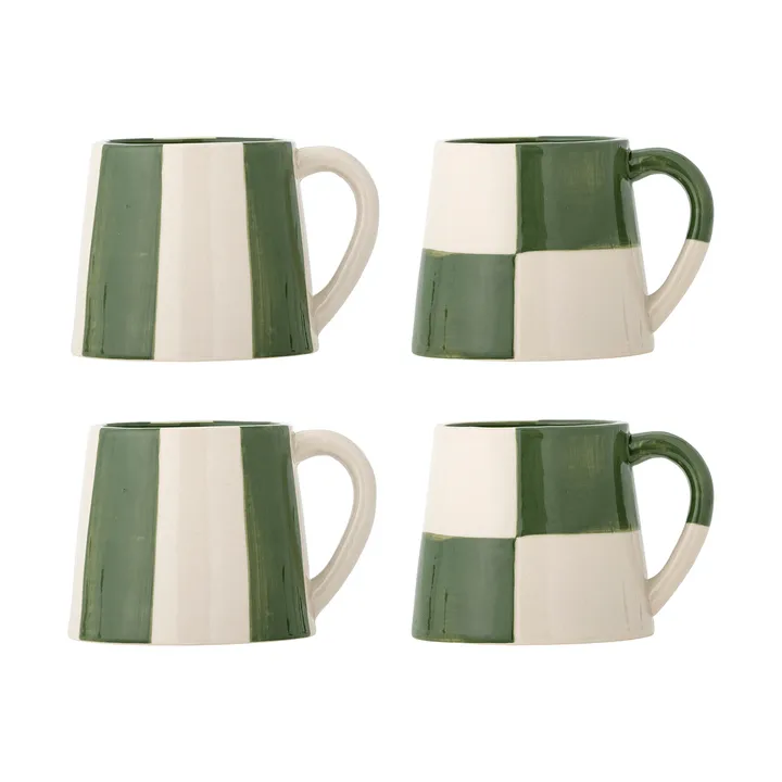 Floki krus - Green, 4 dele - Bloomingville