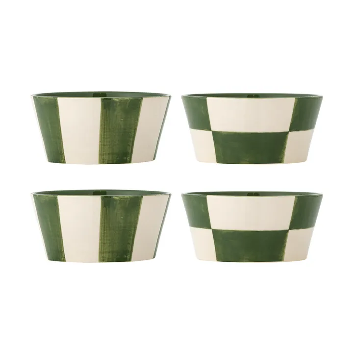 Floki skål - Green, 4 dele - Bloomingville