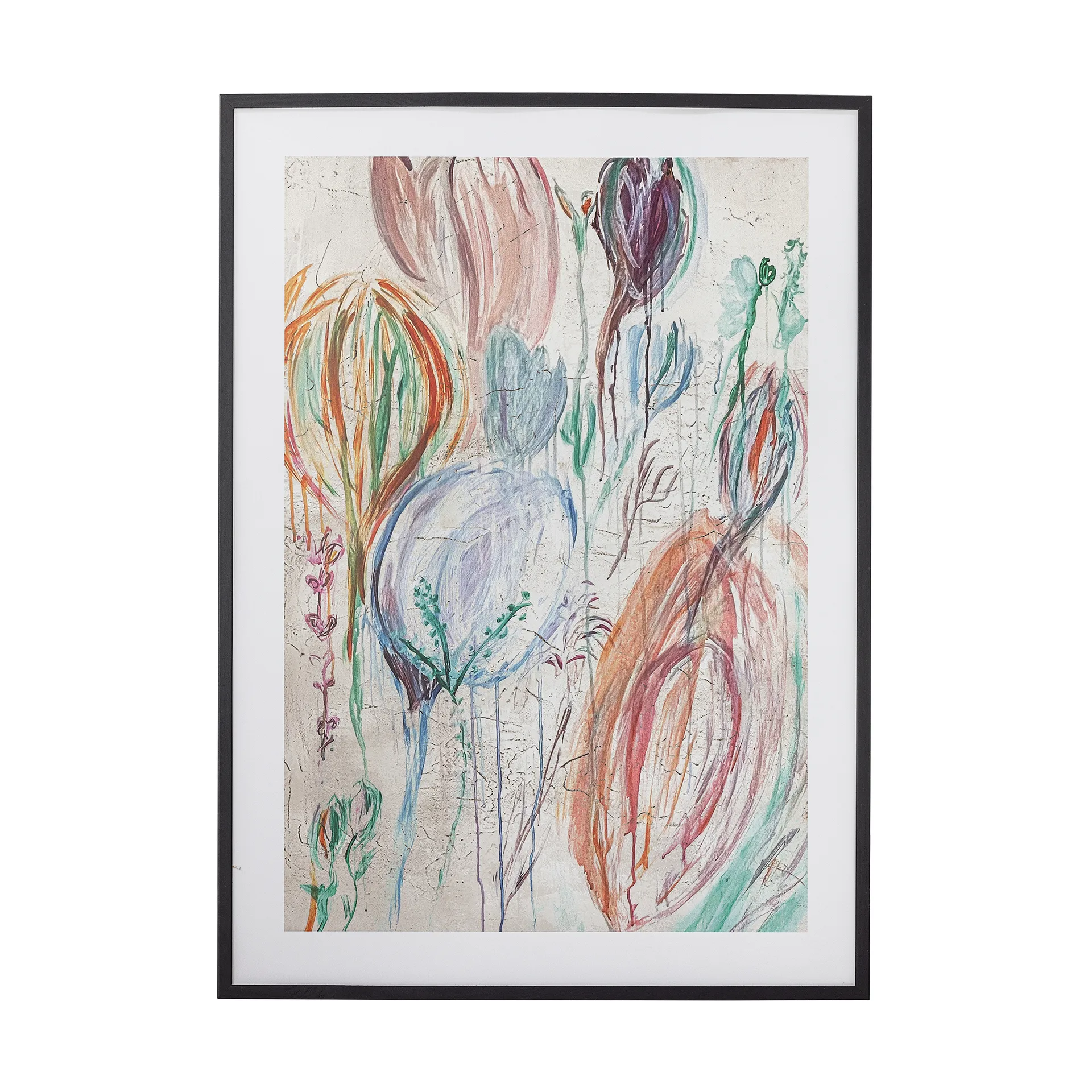 Francine plakat med ramme 52x72 cm, Sort ram Bloomingville
