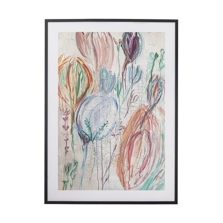 Francine plakat med ramme 52x72 cm - Sort ram - Bloomingville
