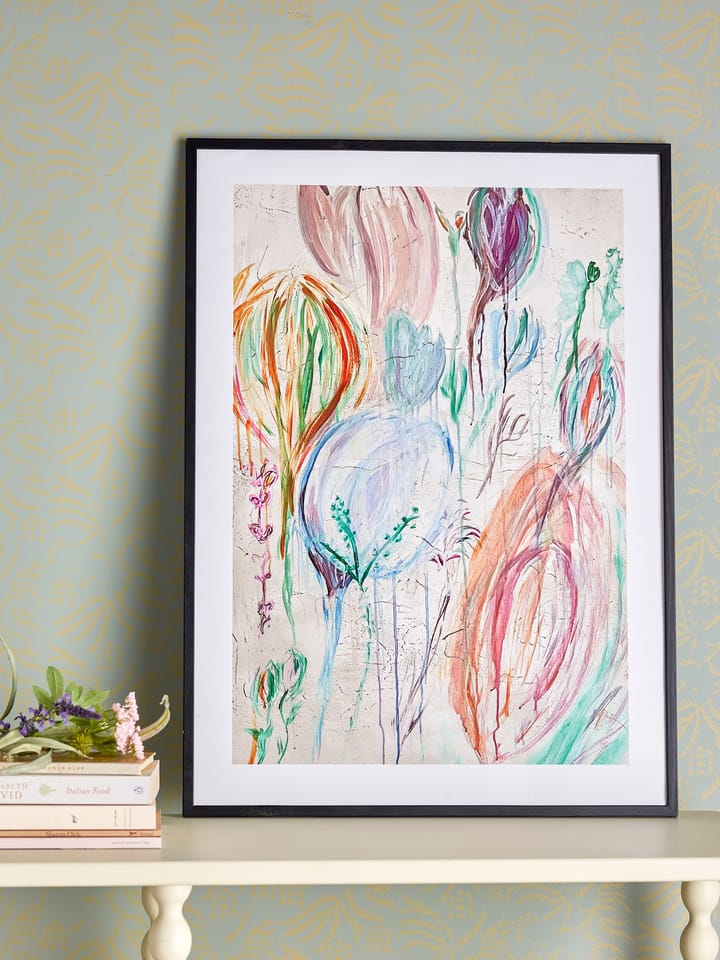 Francine plakat med ramme 52x72 cm, Sort ram Bloomingville