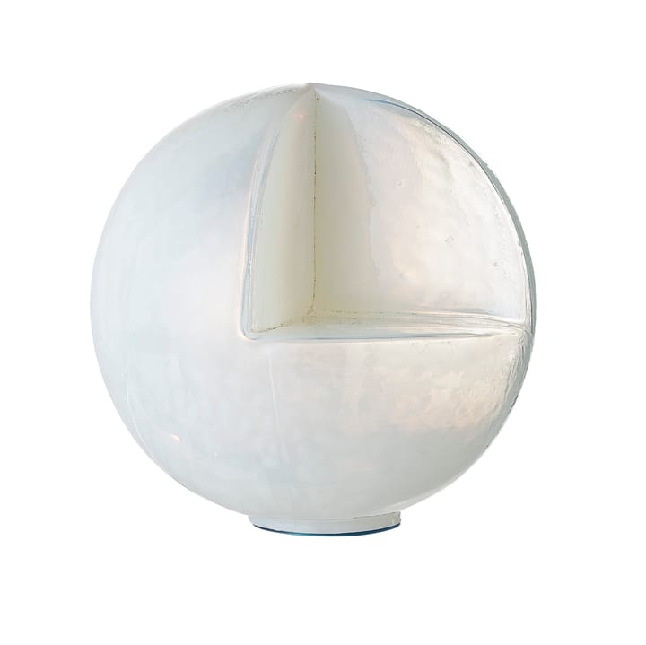 Glob glasskulptur 15 cm - Hvid - Bloomingville