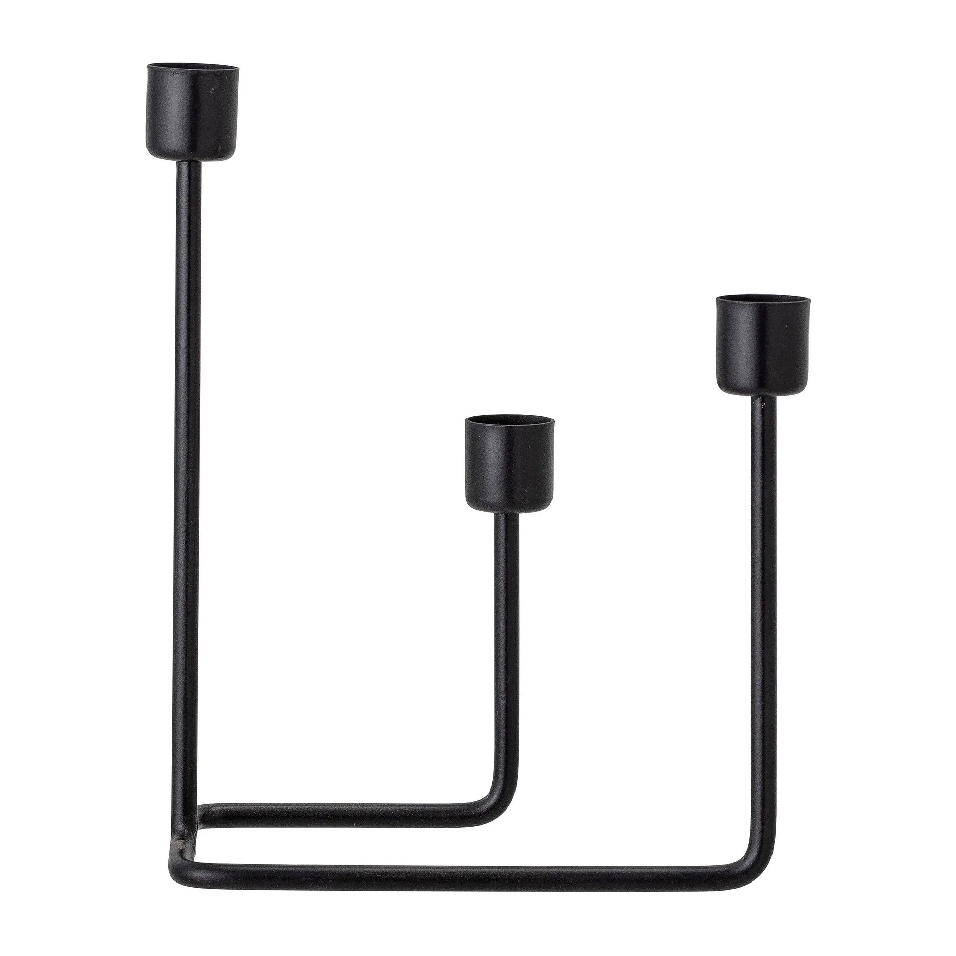 Hafi lysestage 21 cm, Sort Bloomingville