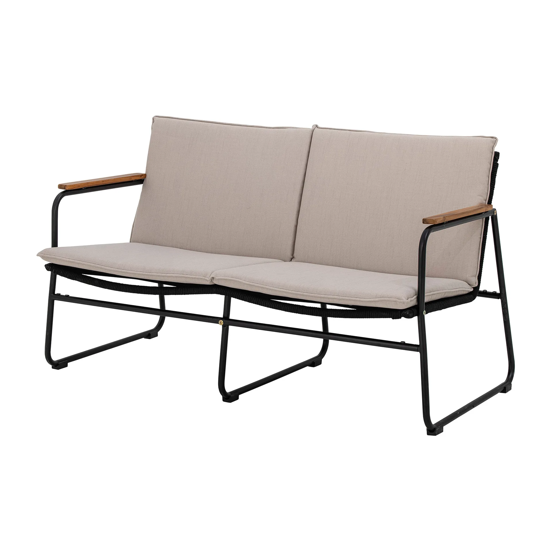 Hampton sofa 127x71x76 cm, Sort/Beige Bloomingville