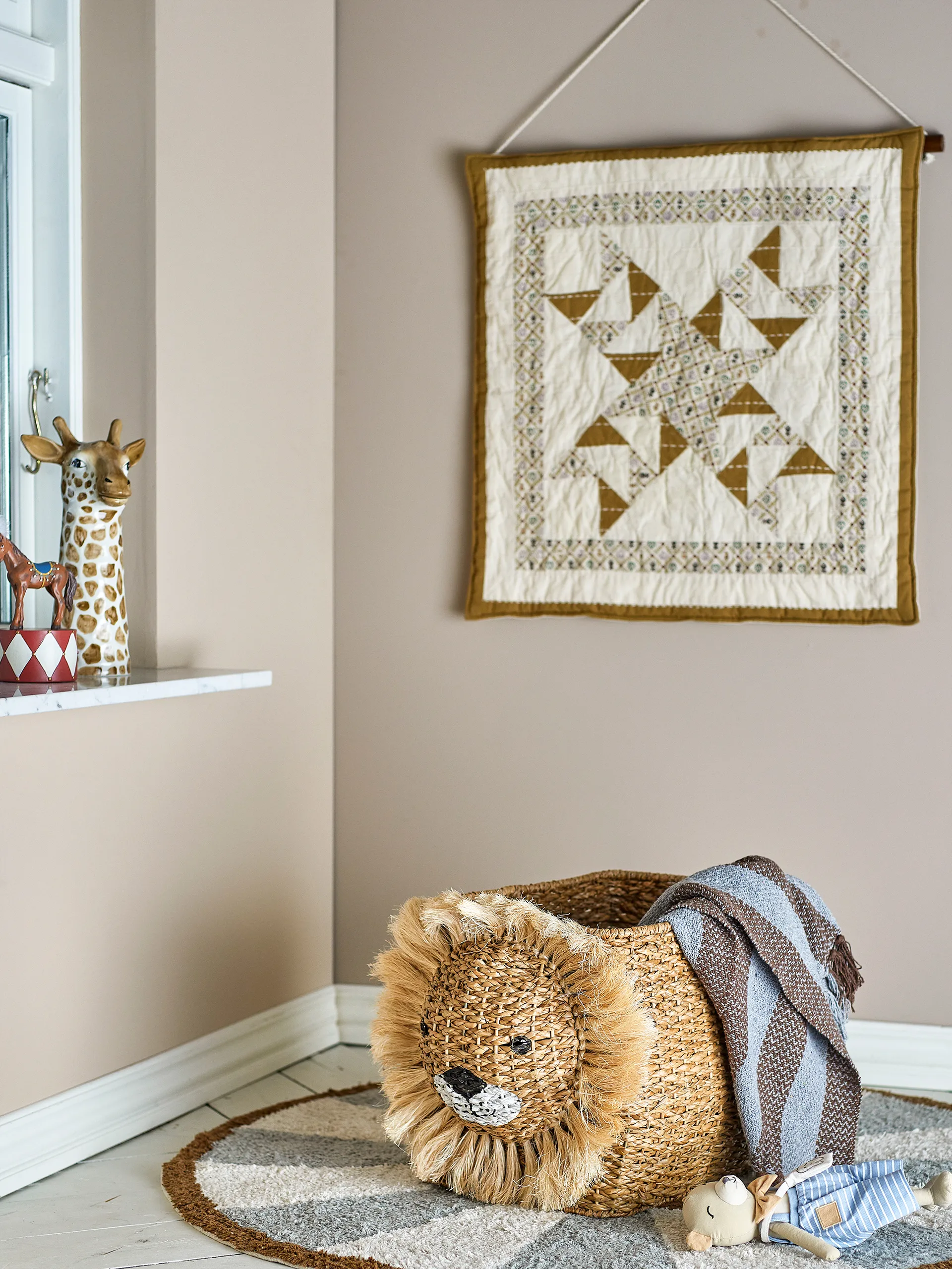 Harrison opbevaringskurv 52x32x36 cm, Natur Bloomingville