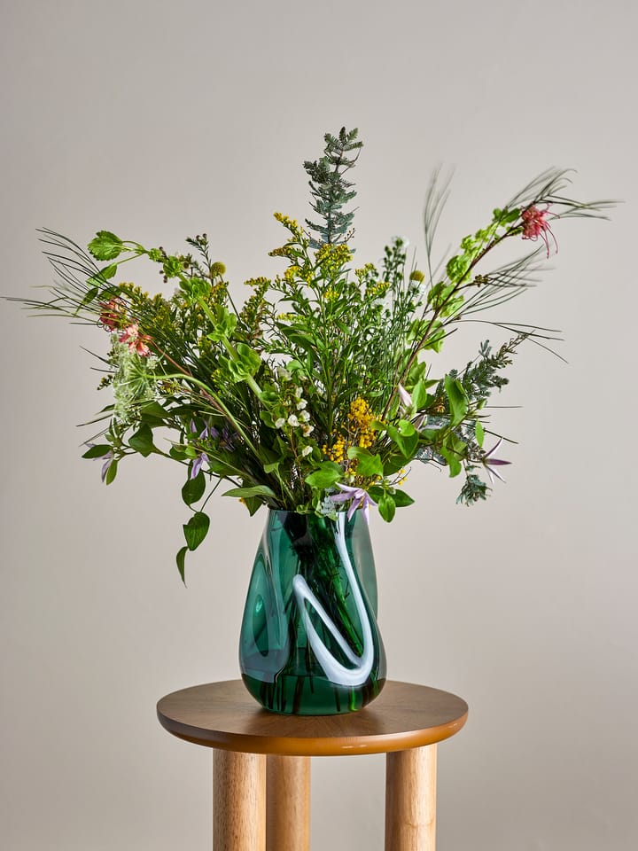 Ingolf glasvase 26 cm, Grøn Bloomingville