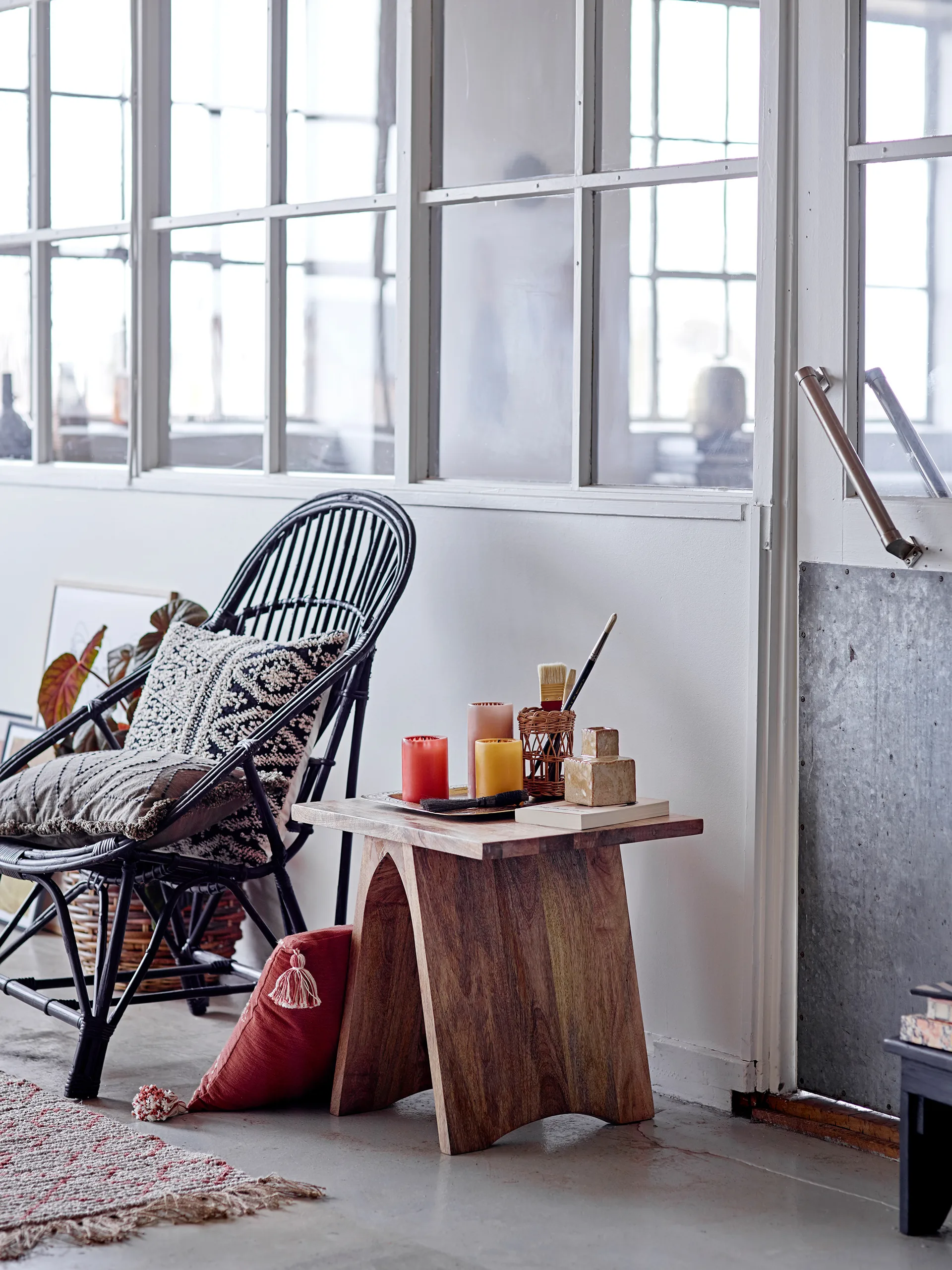 Jala opbevaringskurv 2 dele, Brun Bloomingville