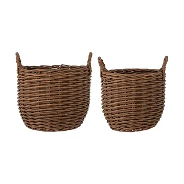 Jayde opbevaringskurv 2 dele - Brun - Bloomingville