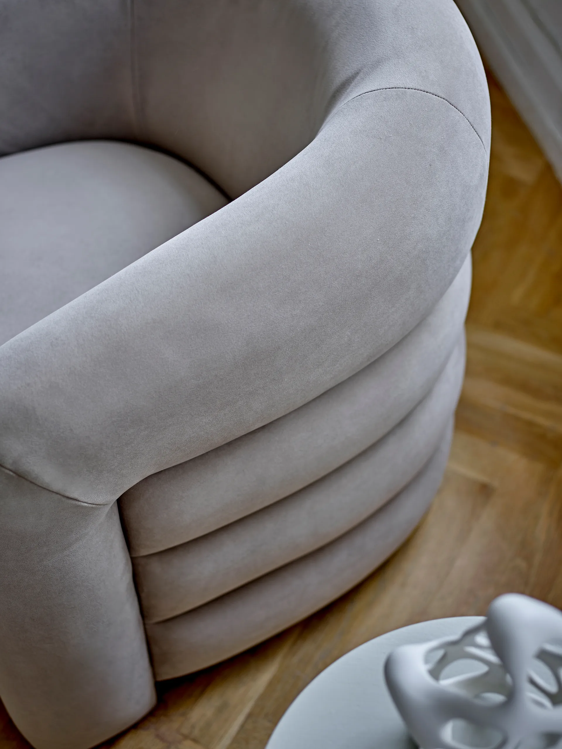 Joel loungestol 78x76 cm, Grå Bloomingville