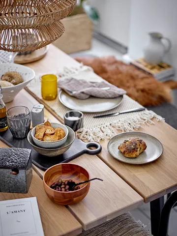 Josefine salt- og pebersæt med fad - Grå - Bloomingville