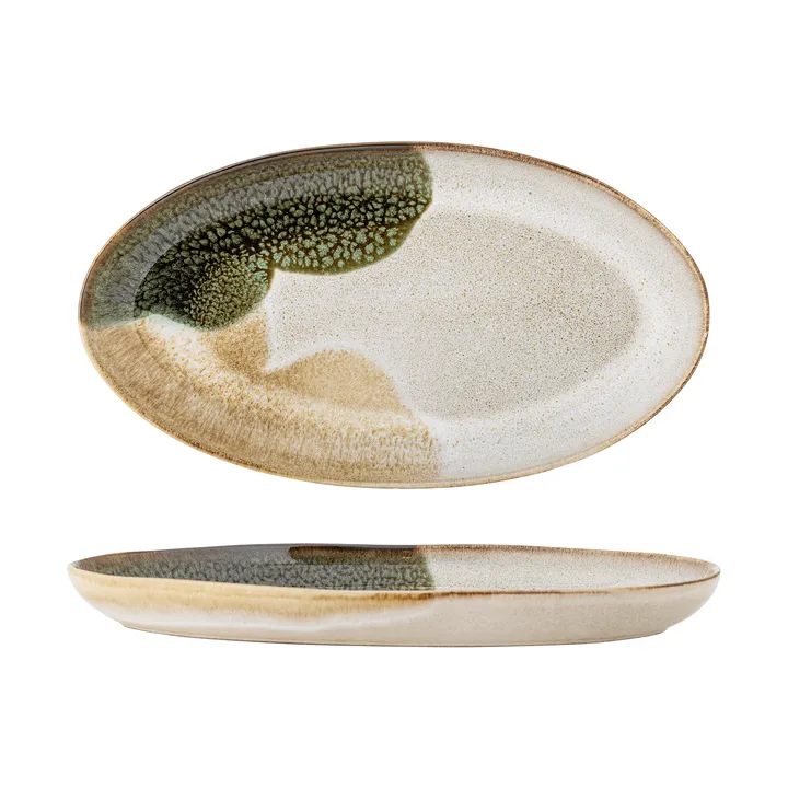 Jules serveringsfad - Green, 33,5x18,5 cm - Bloomingville